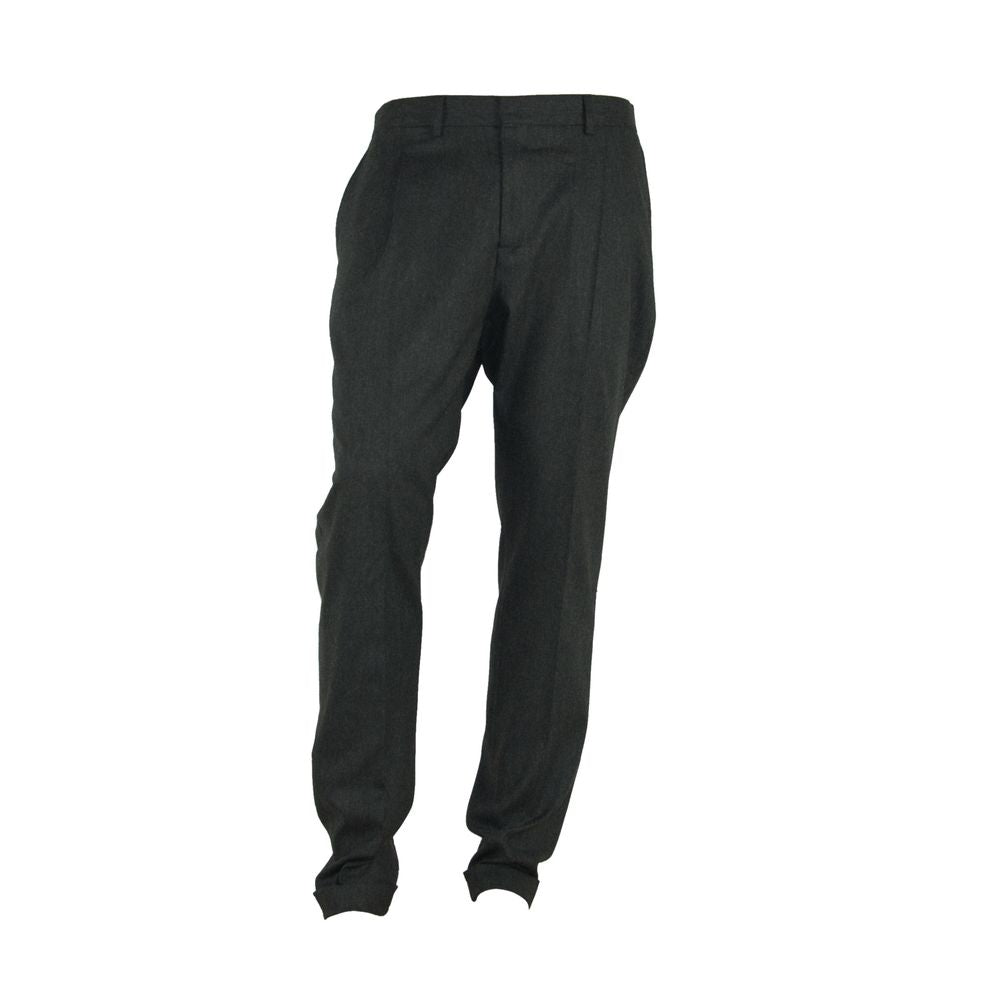 Made in Italy Elegant Italian Gray Trousers for Men