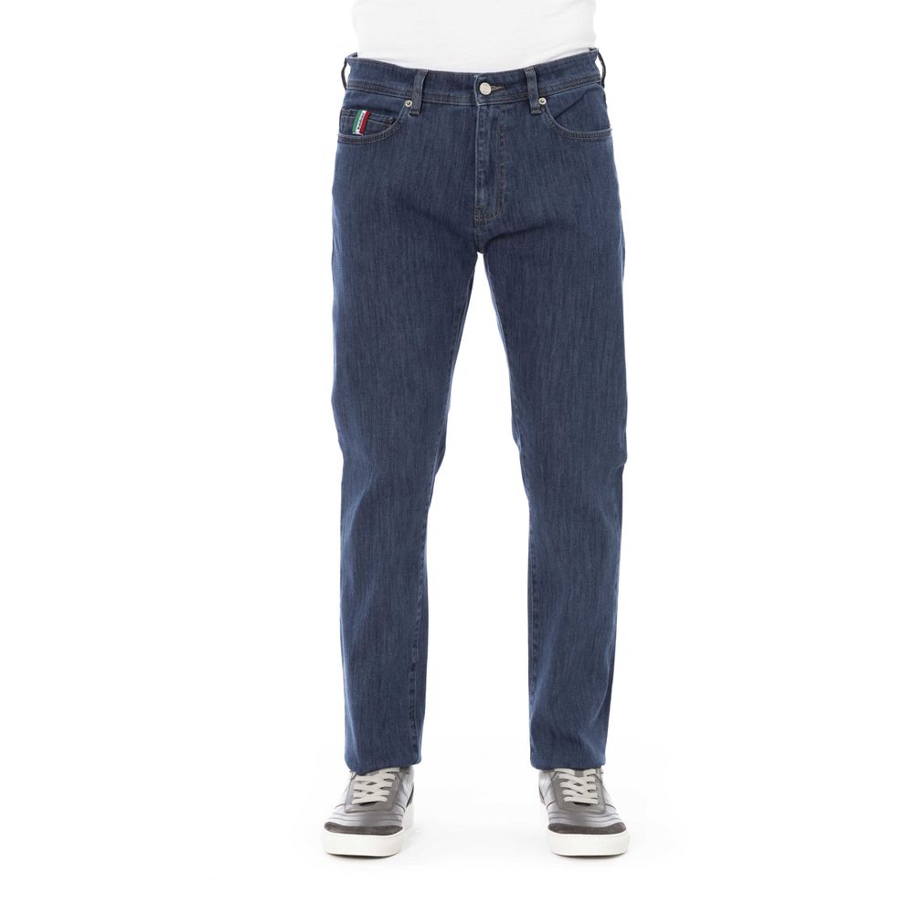 Baldinini Trend Blauwe Katoenen Heren Jeans