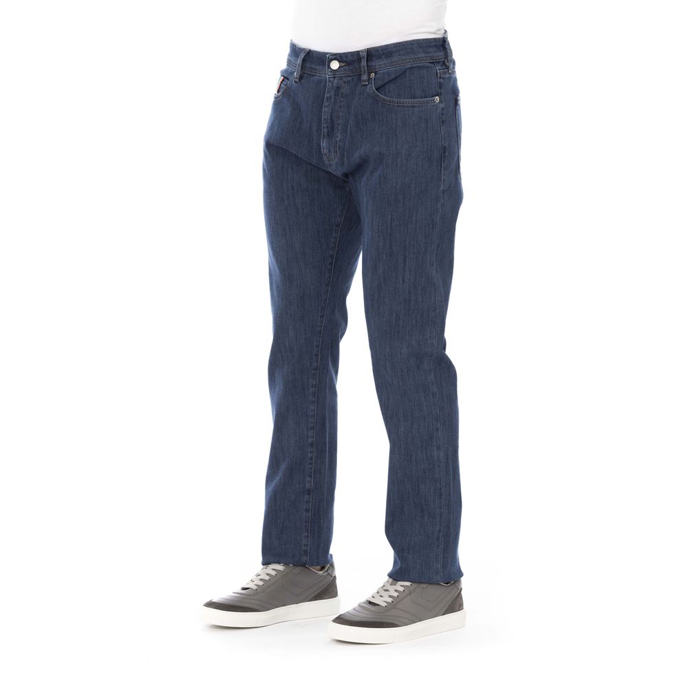 Baldinini Trend Blauwe Katoenen Heren Jeans