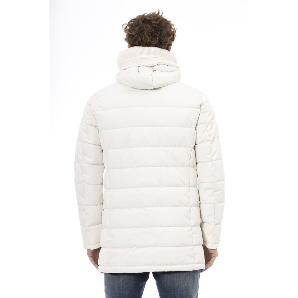 Baldinini Trend White Polyester Men Jacket