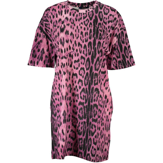 Cavalli Class Pink Cotton Dress