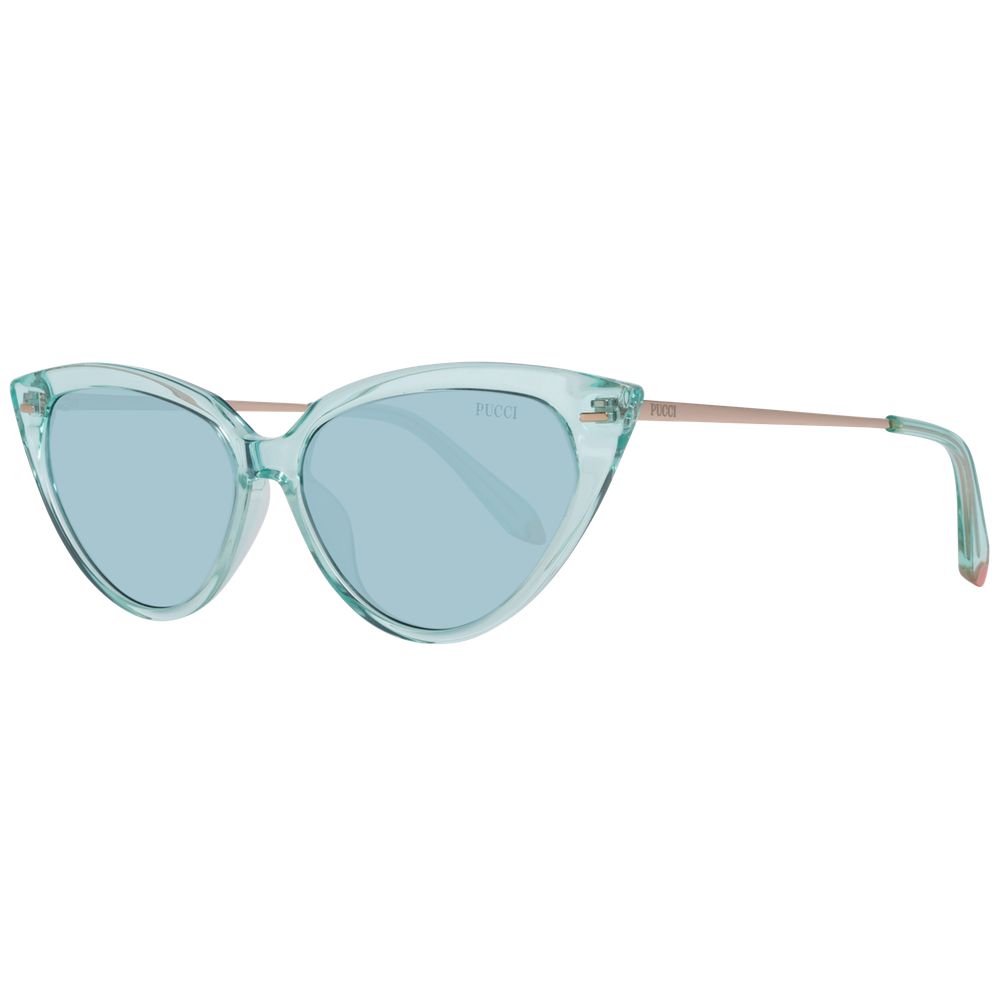 Emilio Pucci Turquoise Dames Zonnebril