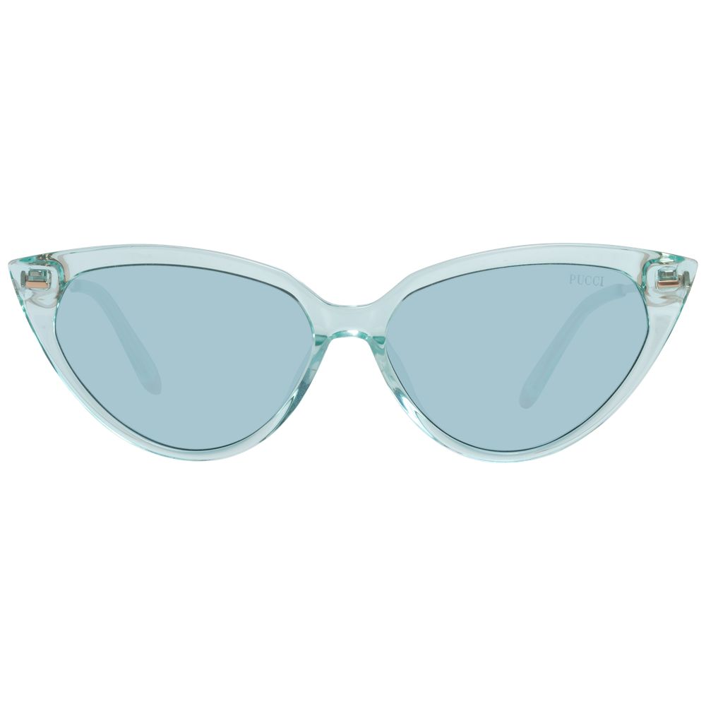 Emilio Pucci Turquoise Dames Zonnebril