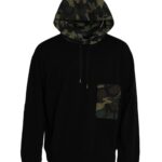 Dolce & Gabbana Zwarte Camouflage Capuchon Sweatshirt Trui