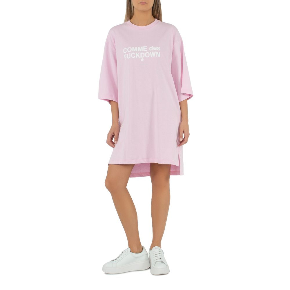 Comme Des Fuckdown Roze Katoenen Jurk