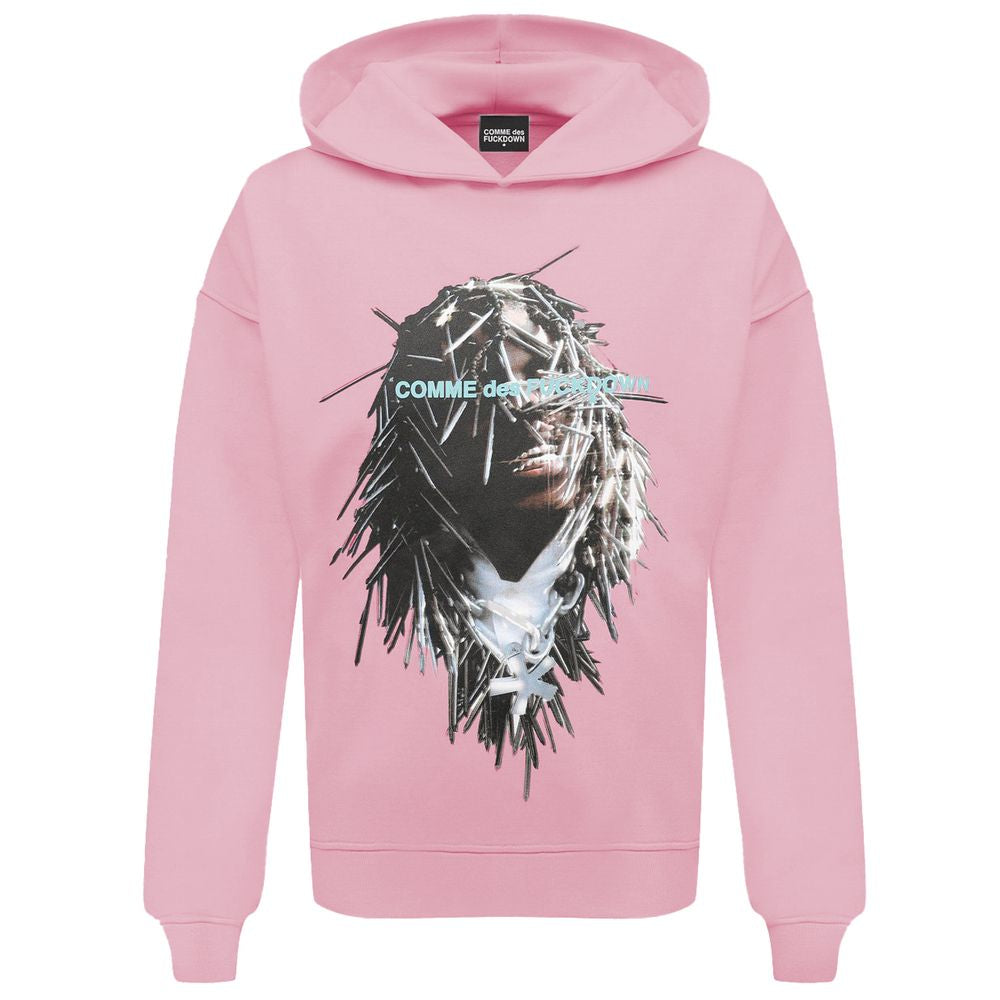 Comme Des Fuckdown roze katoenen trui