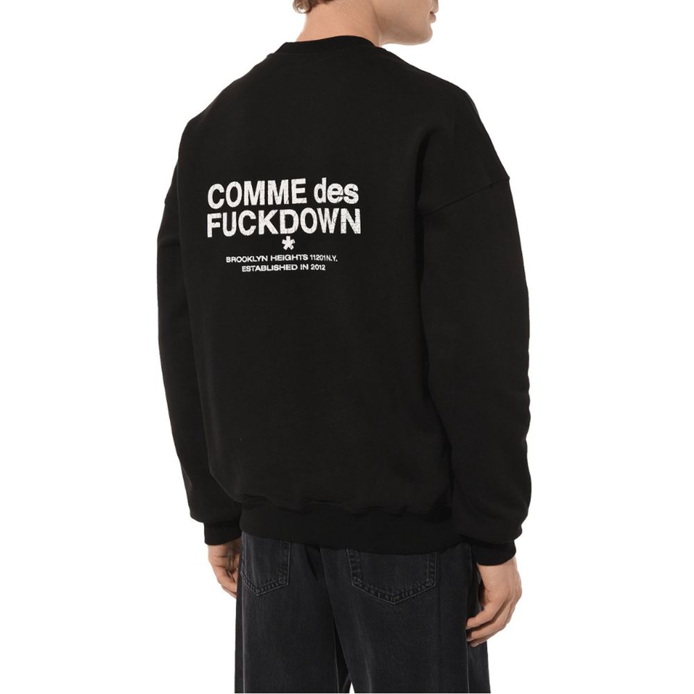 Comme Des Fuckdown Zwarte Katoenen Trui