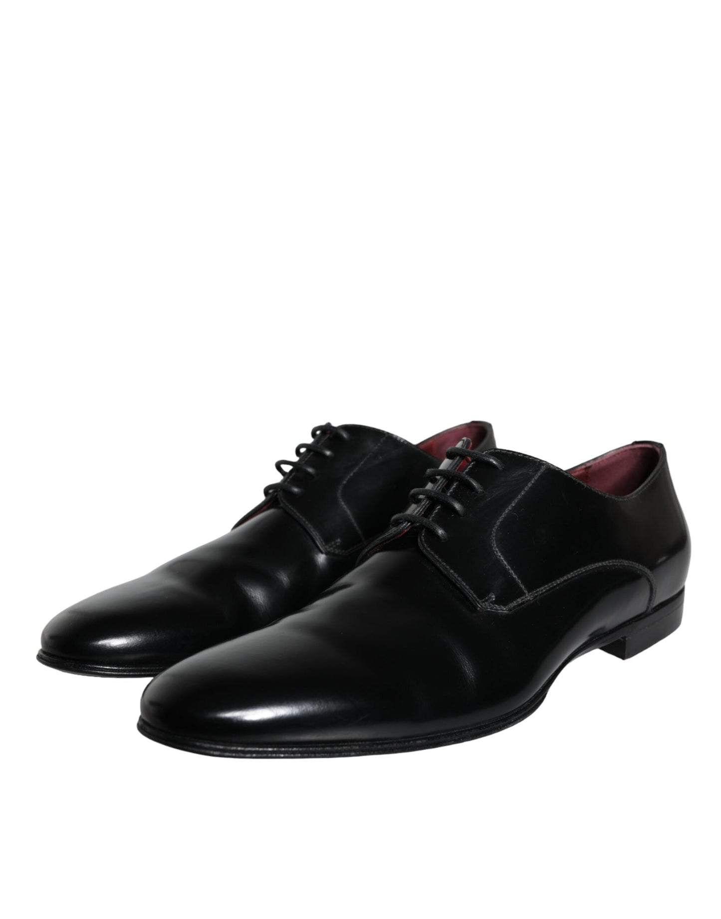 Dolce & Gabbana Zwarte Leren Derby Formele Herenschoenen