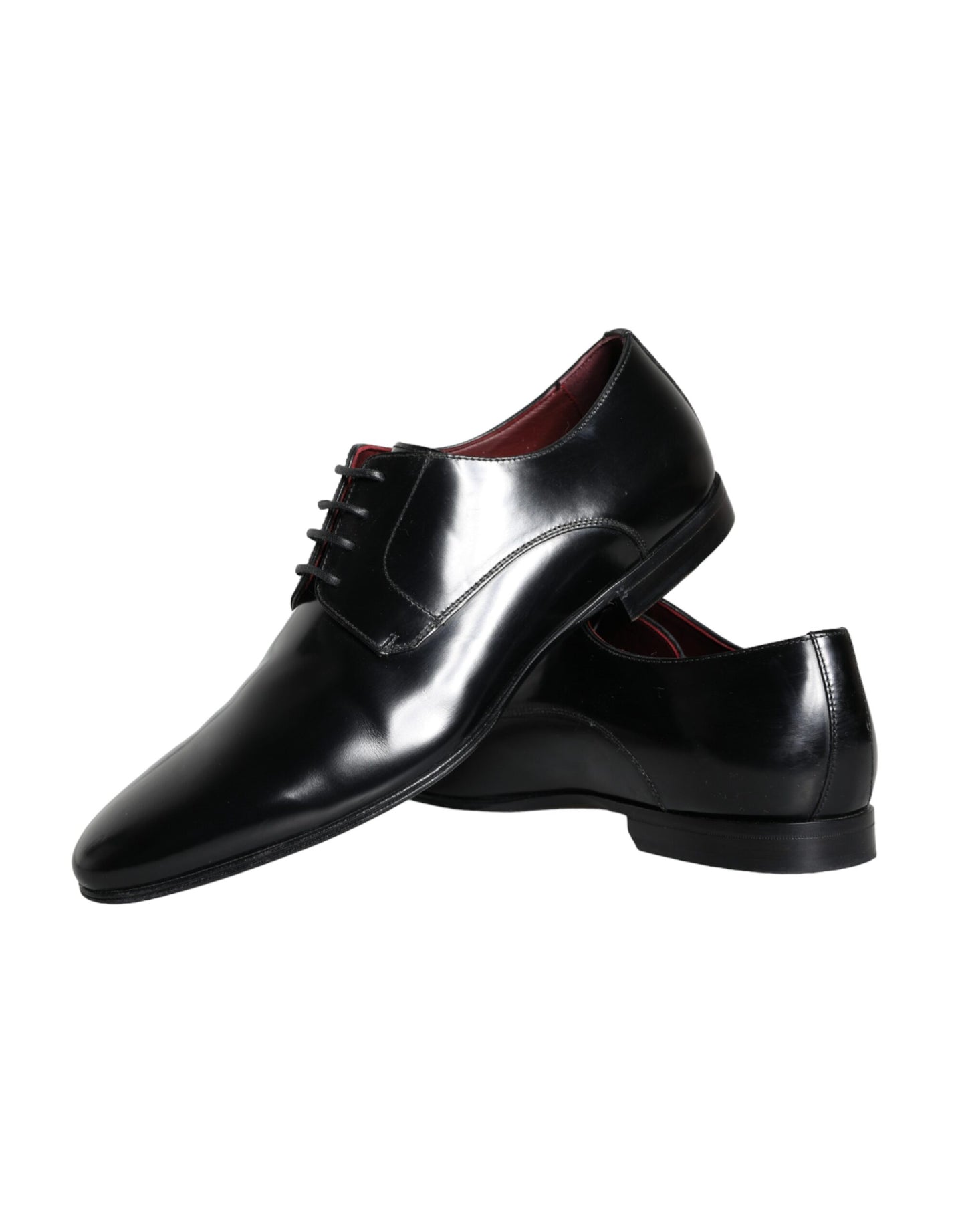 Dolce & Gabbana Zwarte Leren Derby Formele Herenschoenen