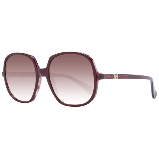 Max Mara Burgundy Dames Zonnebril