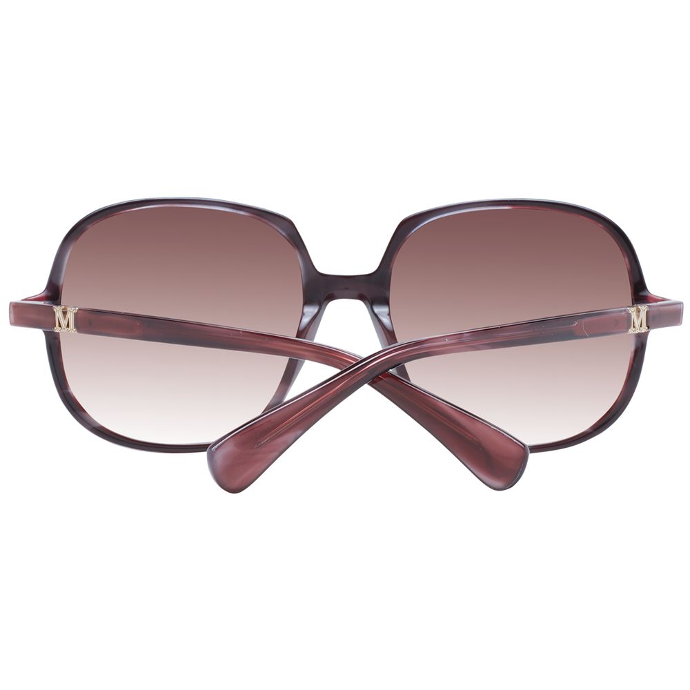 Max Mara Burgundy Dames Zonnebril