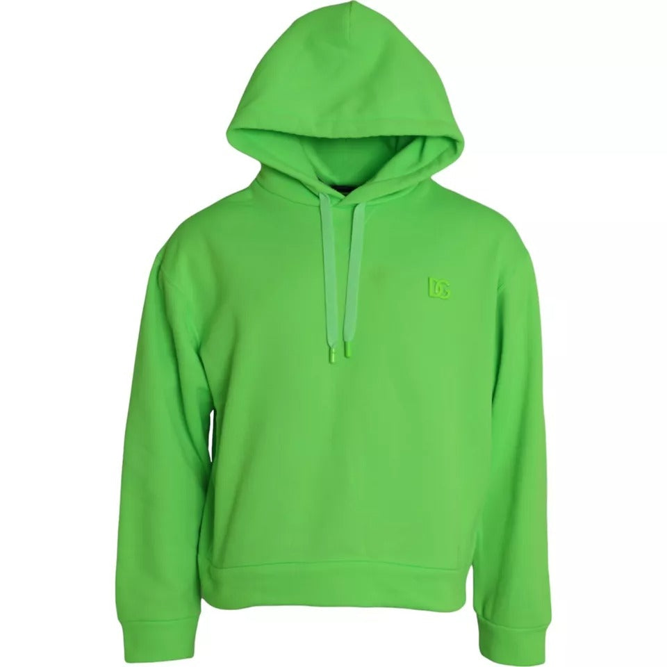 Dolce & Gabbana Groen Logo Capuchon Sweatshirt Trui