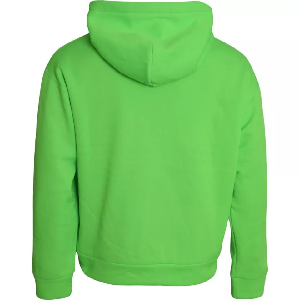 Dolce & Gabbana Groen Logo Capuchon Sweatshirt Trui