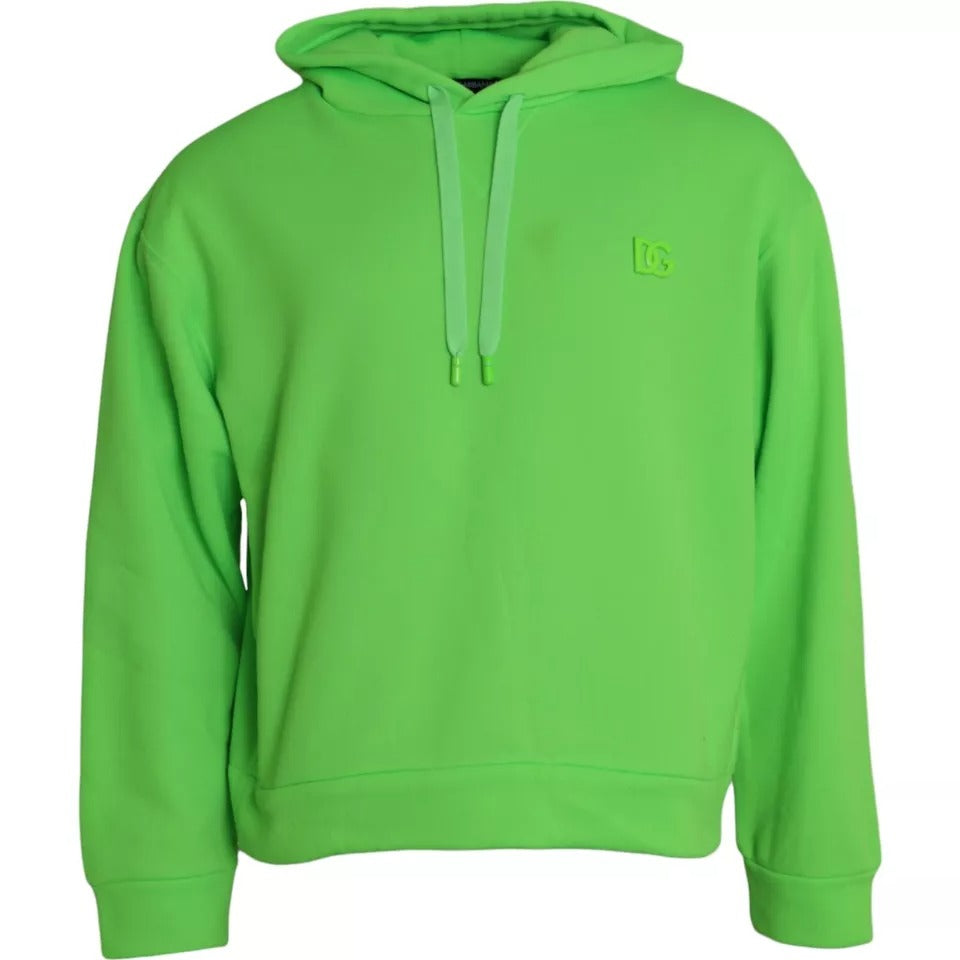 Dolce & Gabbana Groen Logo Capuchon Sweatshirt Trui