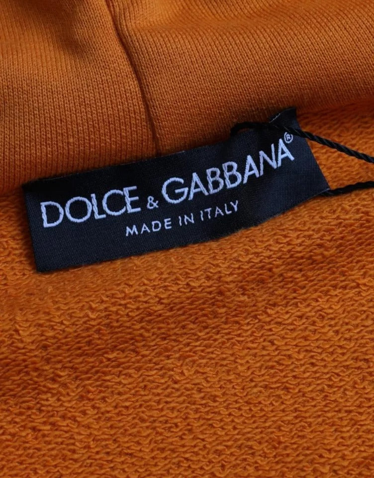 Dolce & Gabbana Oranje Capuchon Pullover Sweatshirt Trui