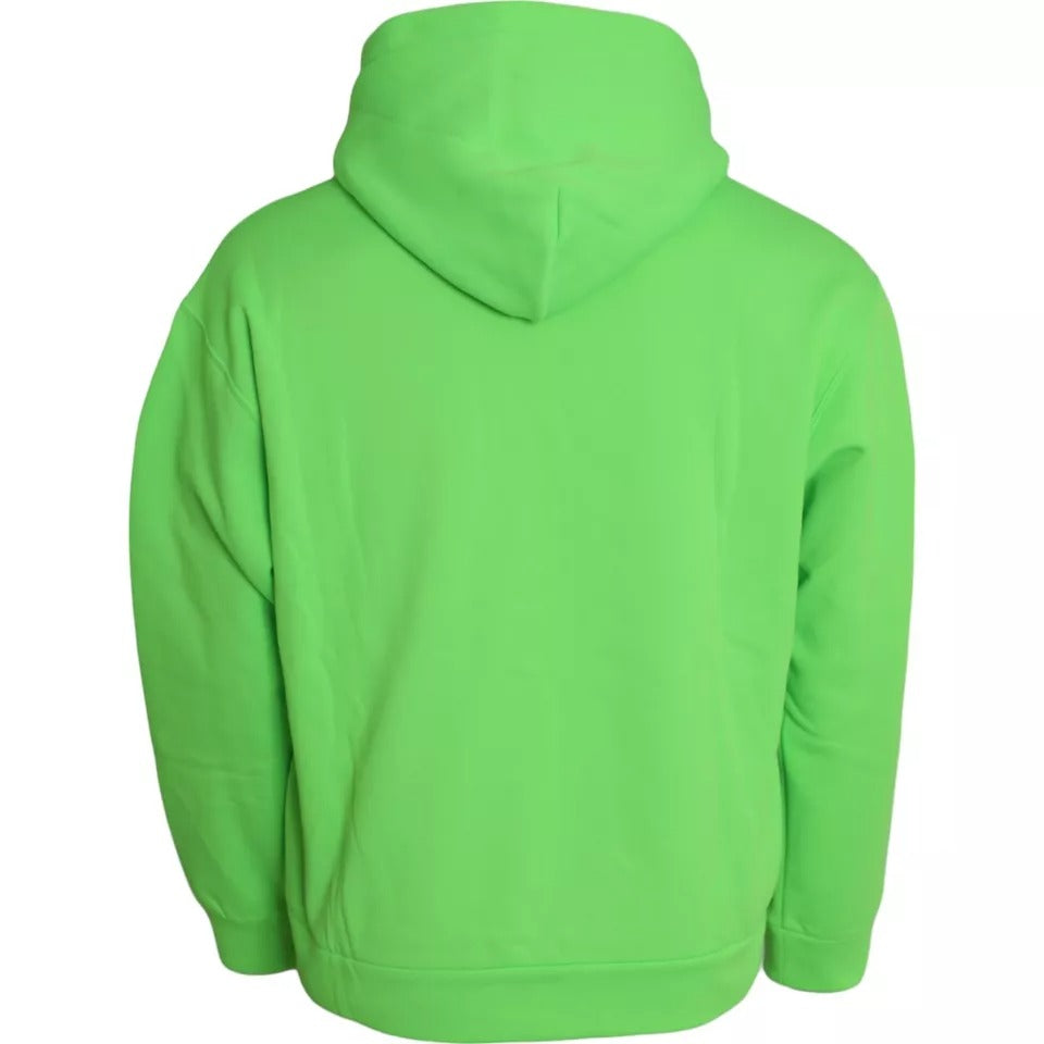 Dolce & Gabbana Groen Logo Capuchon Sweatshirt Trui