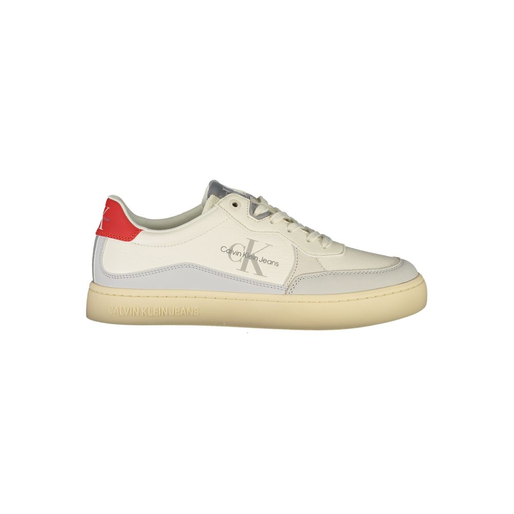 Calvin Klein Witte Polyester Sneaker