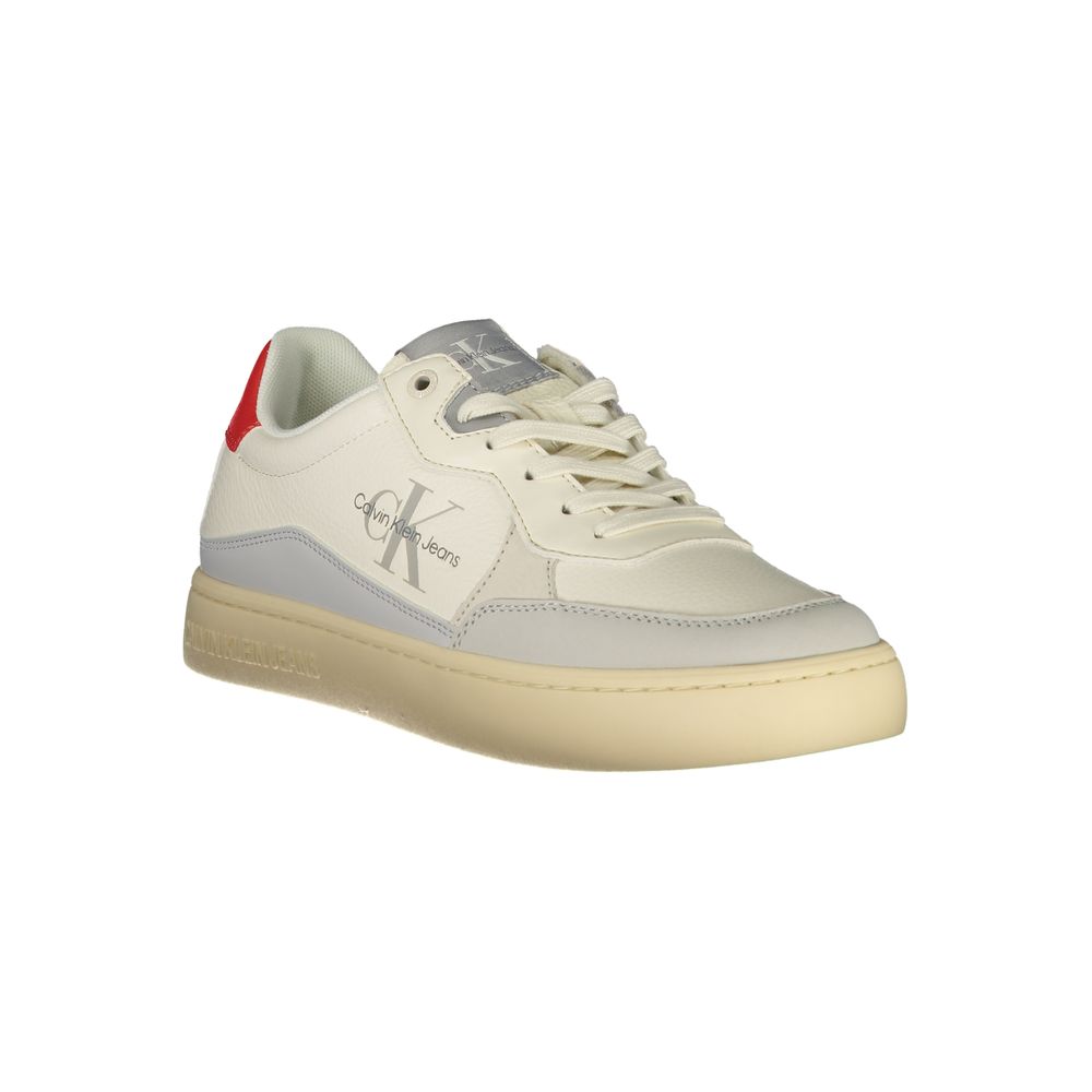 Calvin Klein Witte Polyester Sneaker