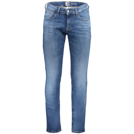 Tommy Hilfiger Blauwe Katoenen Jeans & Broek