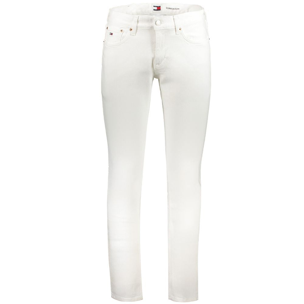 Tommy Hilfiger Witte Katoenen Jeans & Broek