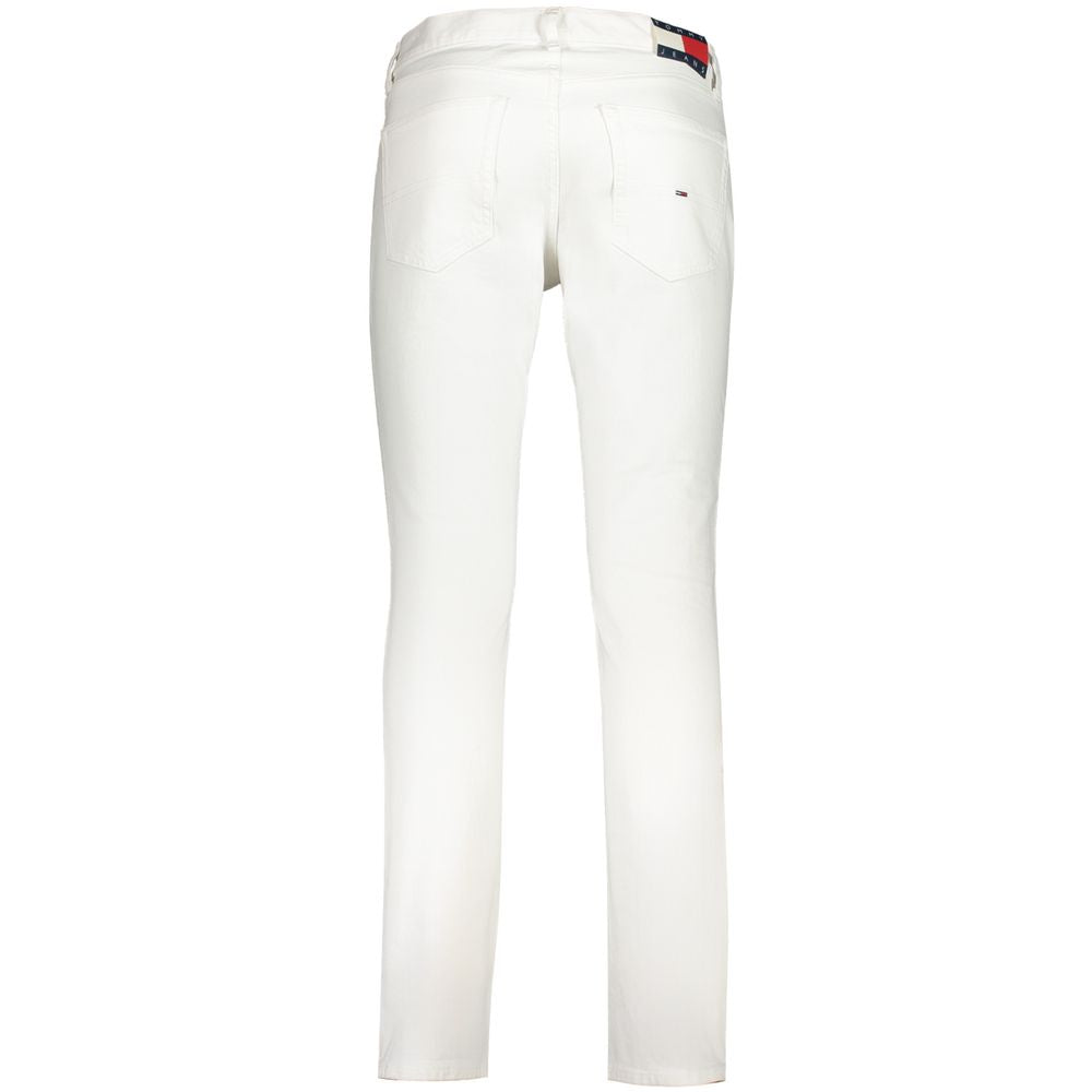 Tommy Hilfiger Witte Katoenen Jeans & Broek