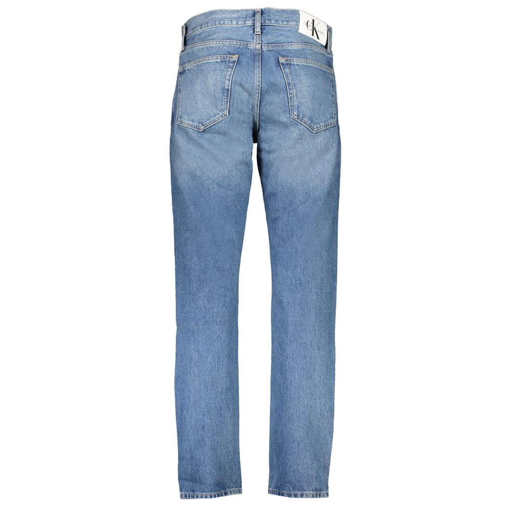 Calvin Klein Blauwe Katoenen Jeans & Broek