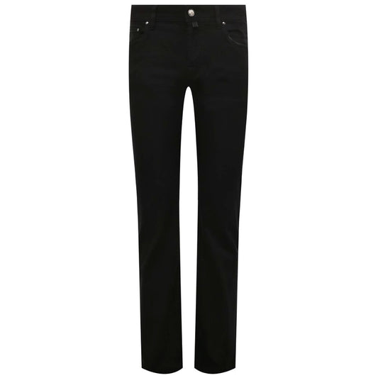 Jacob Cohen Black Cotton Jeans & Pant