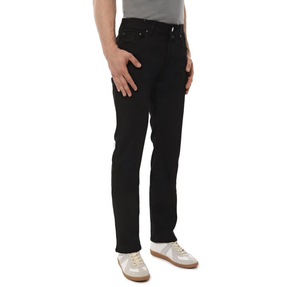 Jacob Cohen Black Cotton Jeans & Pant