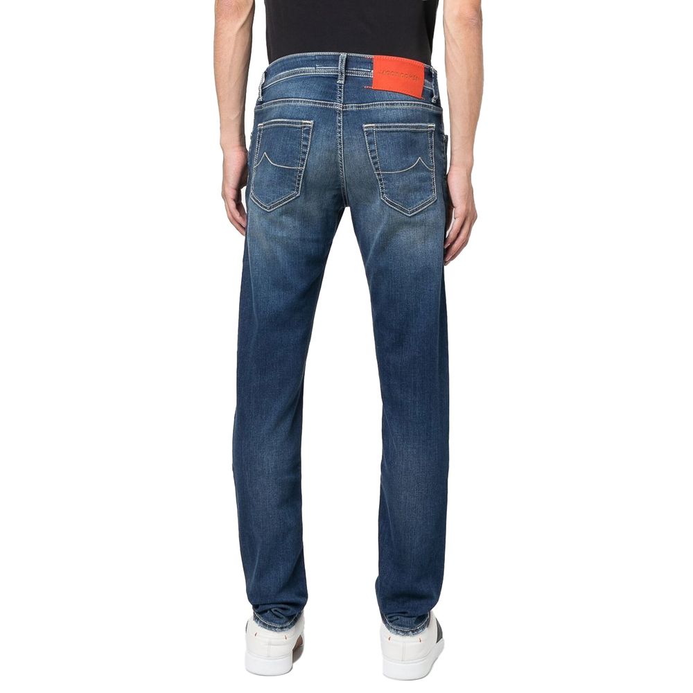 Jacob Cohen Blue Cotton Jeans & Pant