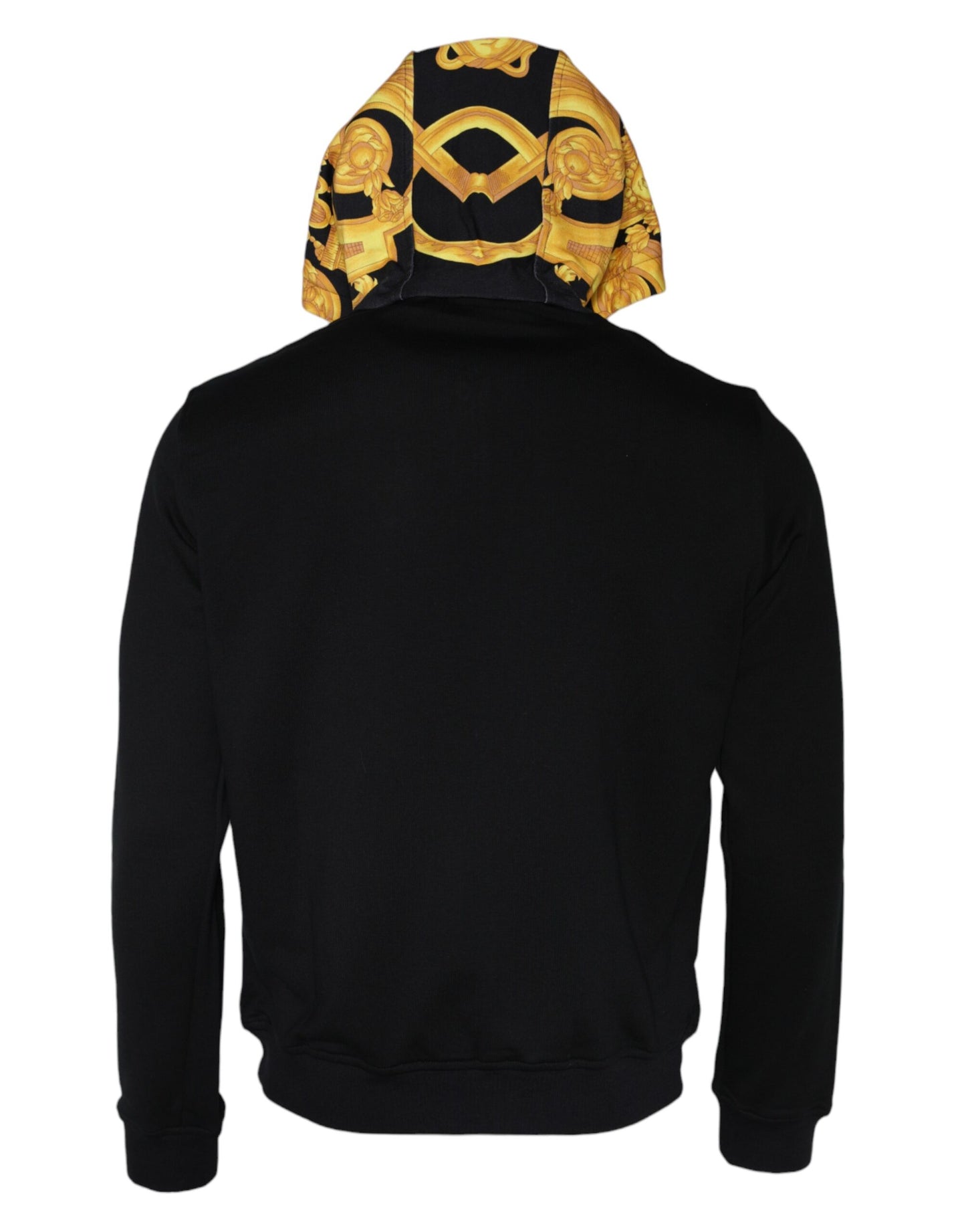 Versace Zwarte Medusa Print Katoenen Full Zip HoodieSweater Sweater