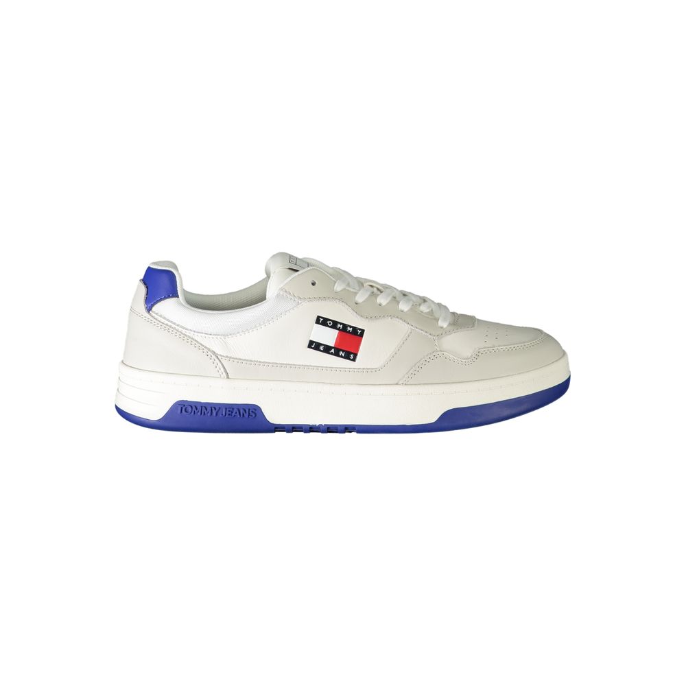 Tommy Hilfiger Witte Leren Heren Sneaker