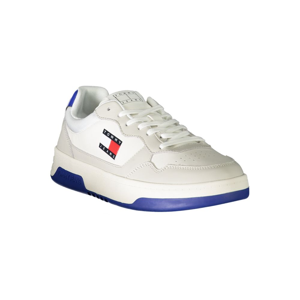 Tommy Hilfiger Witte Leren Heren Sneaker