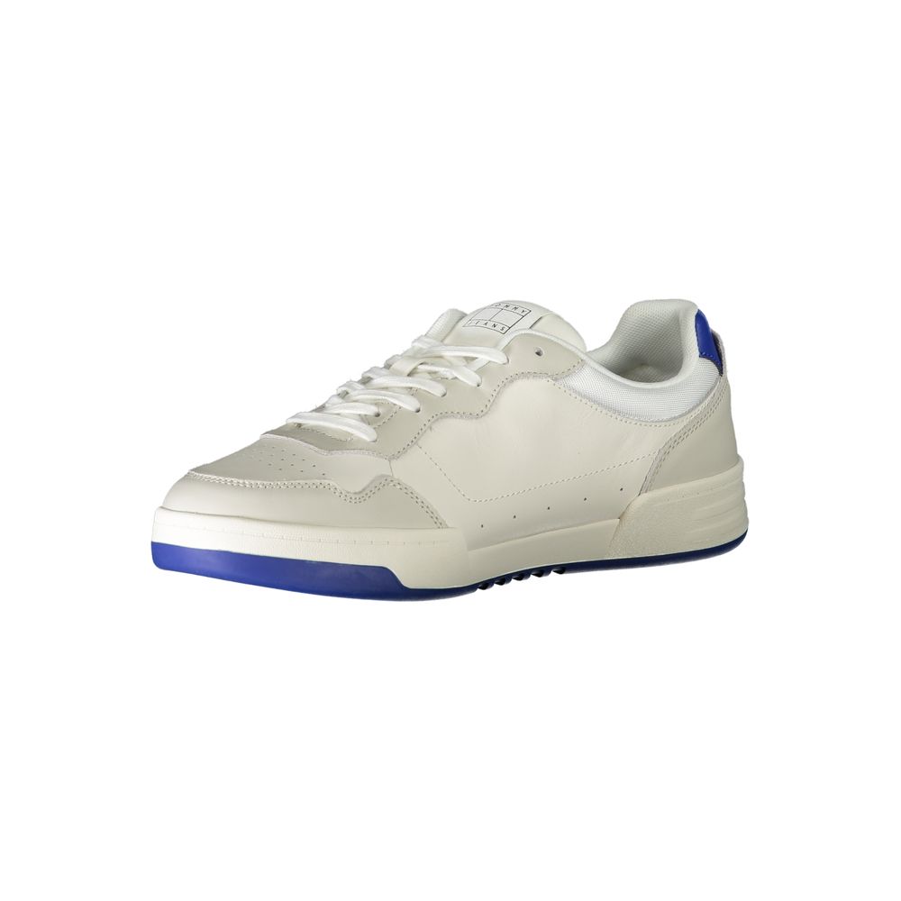 Tommy Hilfiger Witte Leren Heren Sneaker