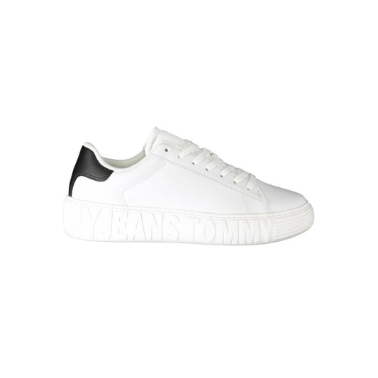 Tommy Hilfiger Witte Leren Heren Sneaker