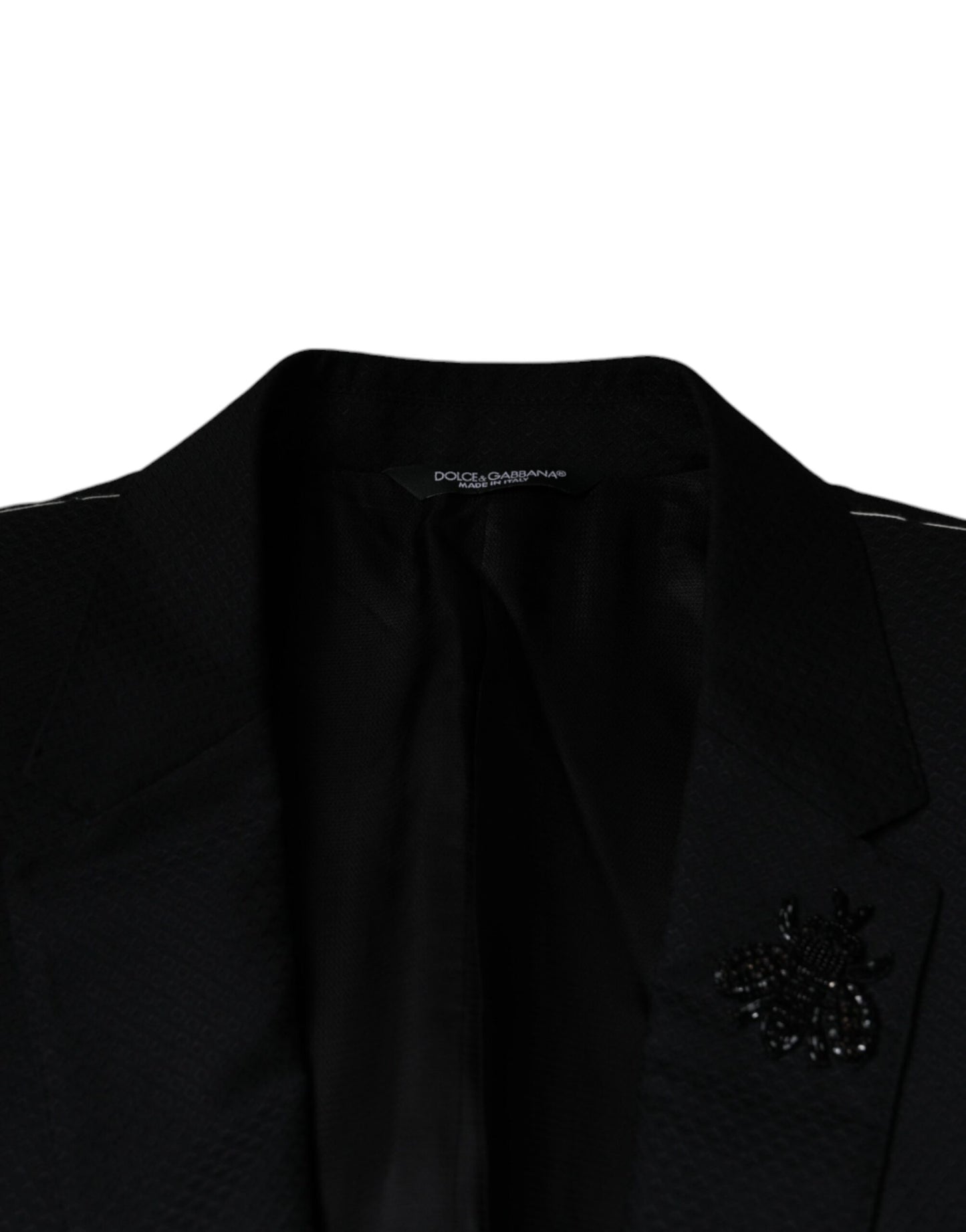 Dolce & Gabbana Black MARTINI Bee Single Breasted Blazer