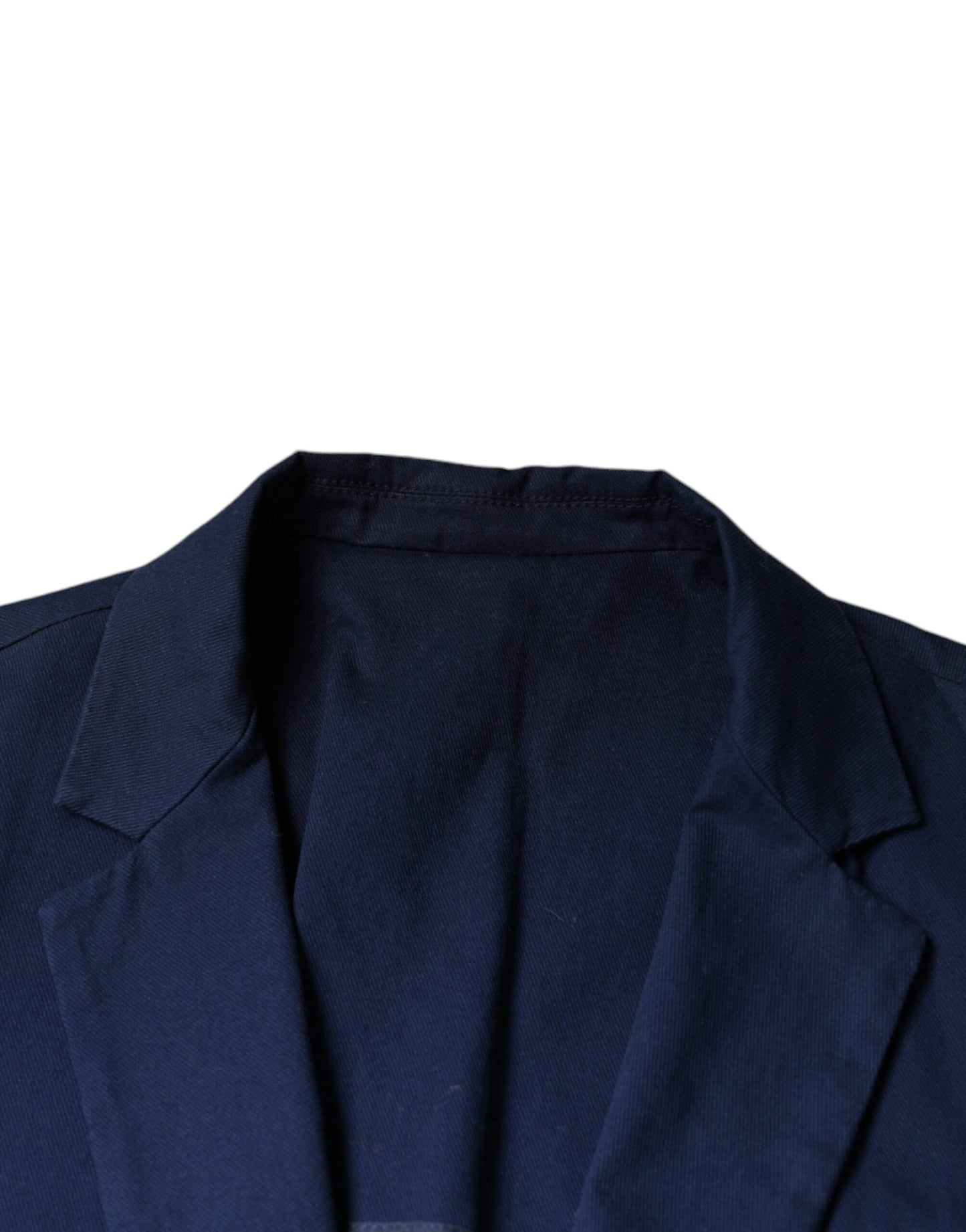 Dolce & Gabbana Blue Notch Single Breasted Dress Blazer