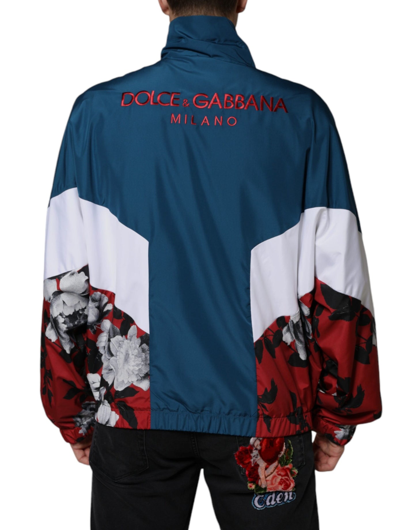 Dolce & Gabbana Multicolor Polyester Jack met volledige rits