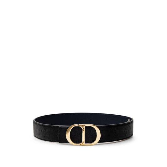 Dior Zwarte Leren Riem