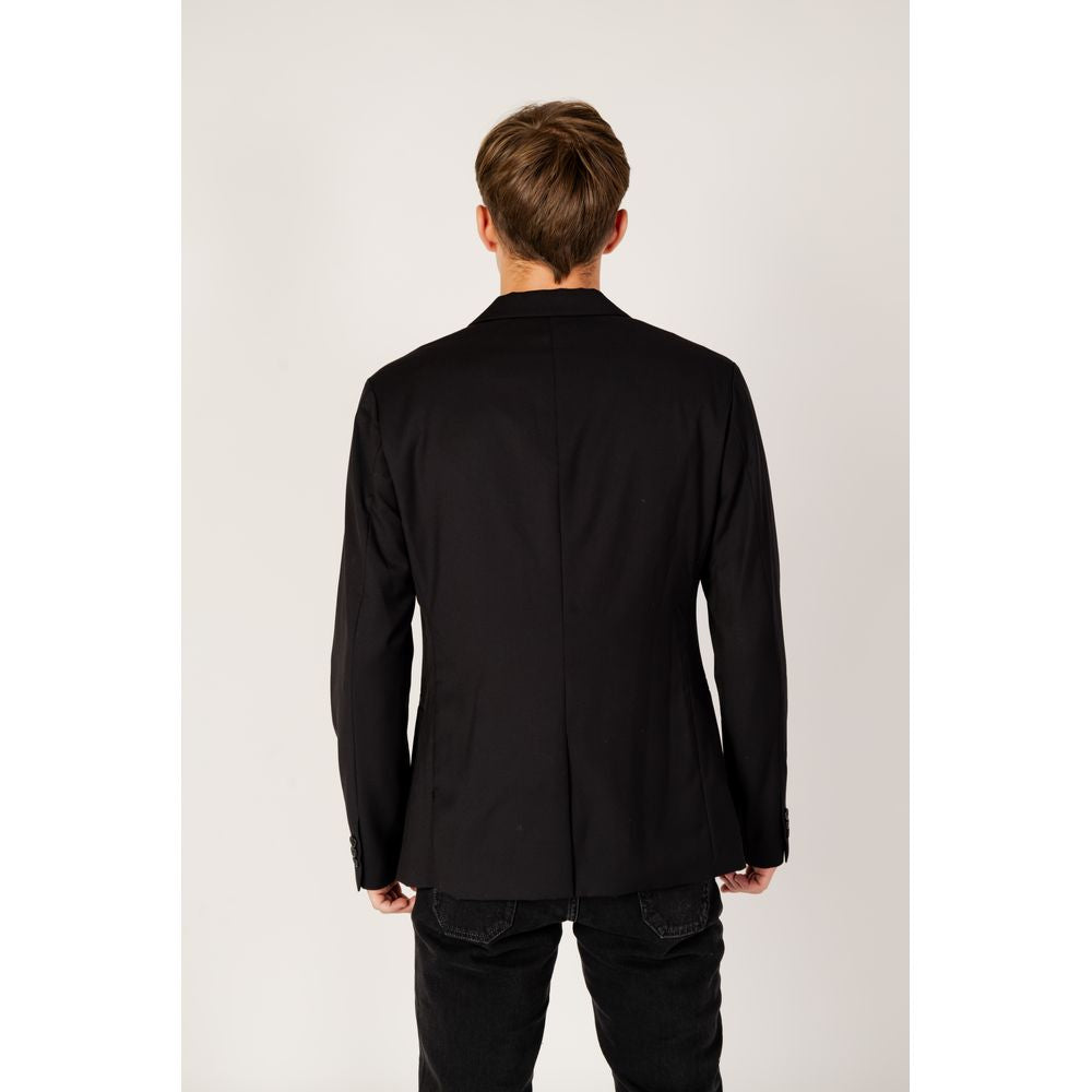 Armani Exchange Zwarte Polyester Blazer