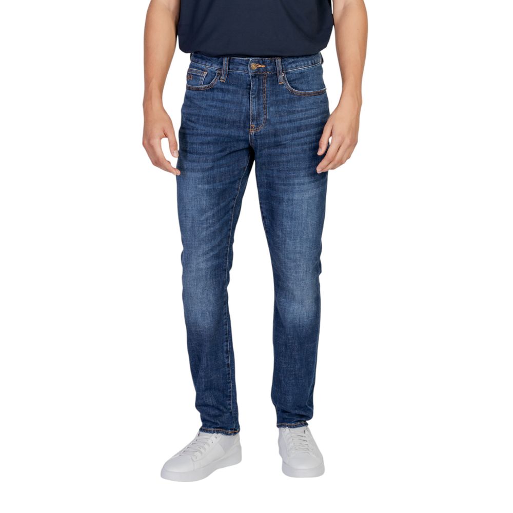 Armani Exchange Blauwe katoenen jeans en broek