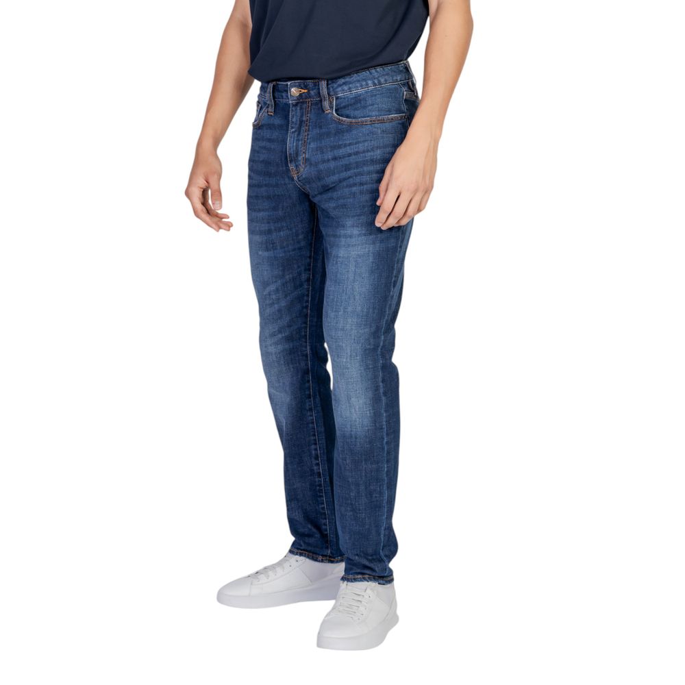 Armani Exchange Blauwe katoenen jeans en broek