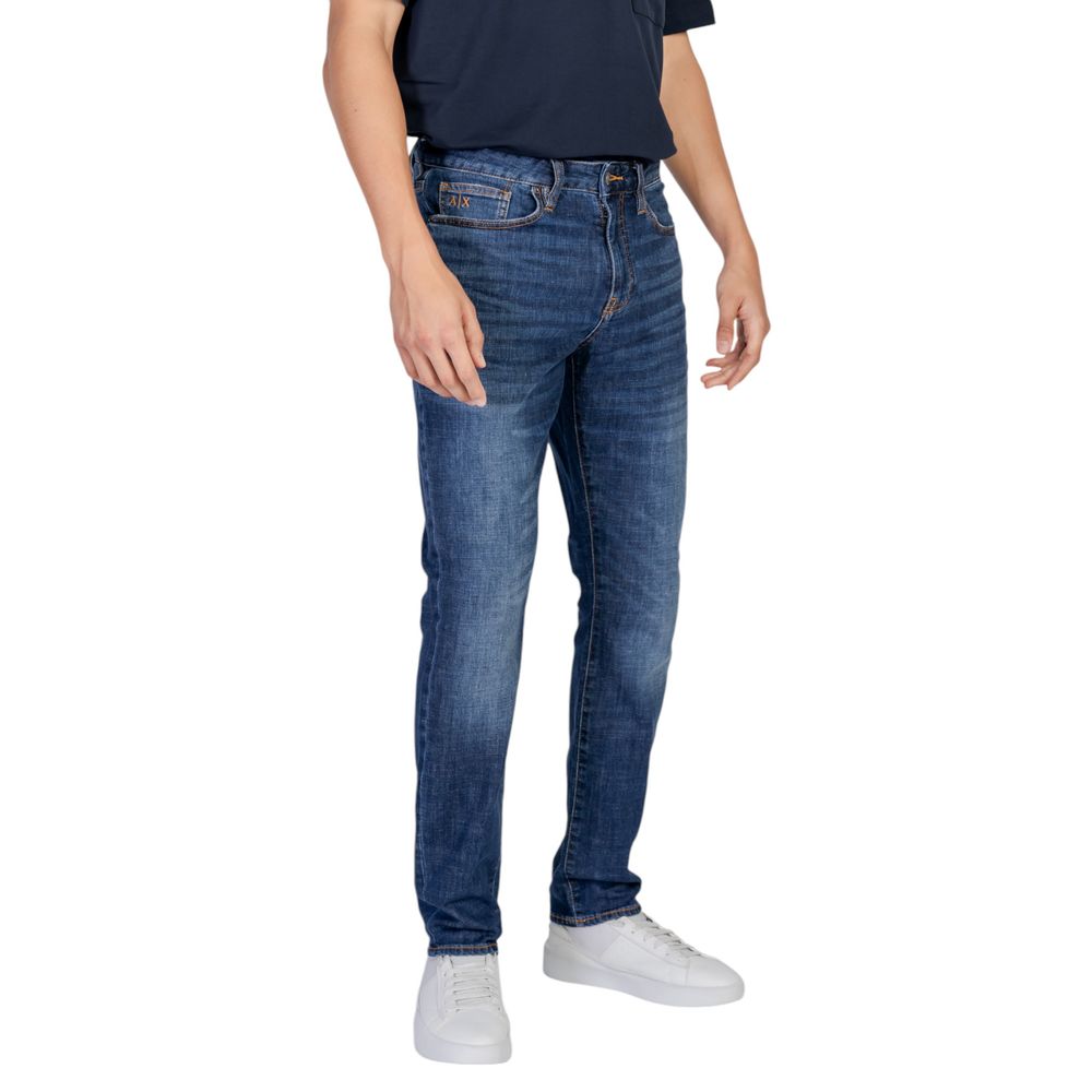 Armani Exchange Blauwe katoenen jeans en broek