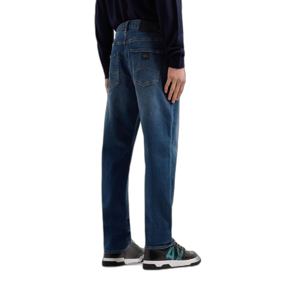 Armani Exchange Blauwe katoenen jeans en broek