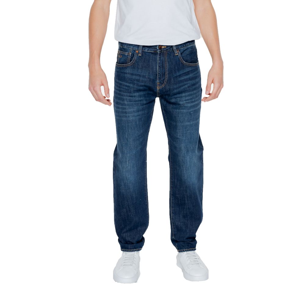 Armani Exchange Blauwe katoenen jeans en broek