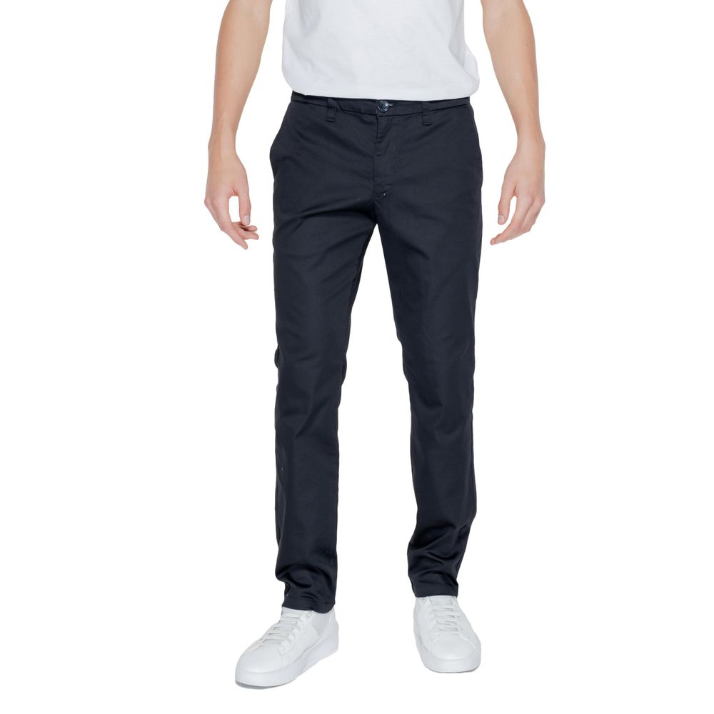 Armani Exchange Zwarte katoenen jeans en broek