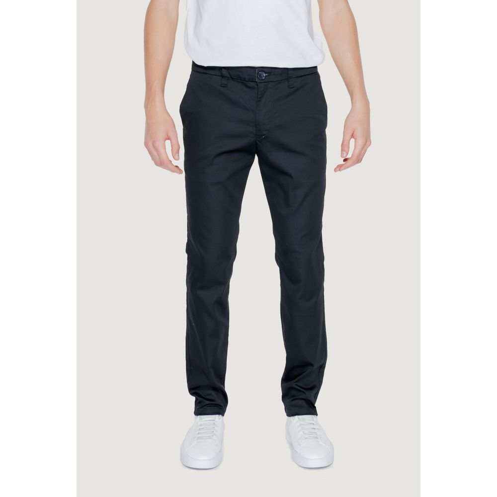 Armani Exchange Zwarte katoenen jeans en broek