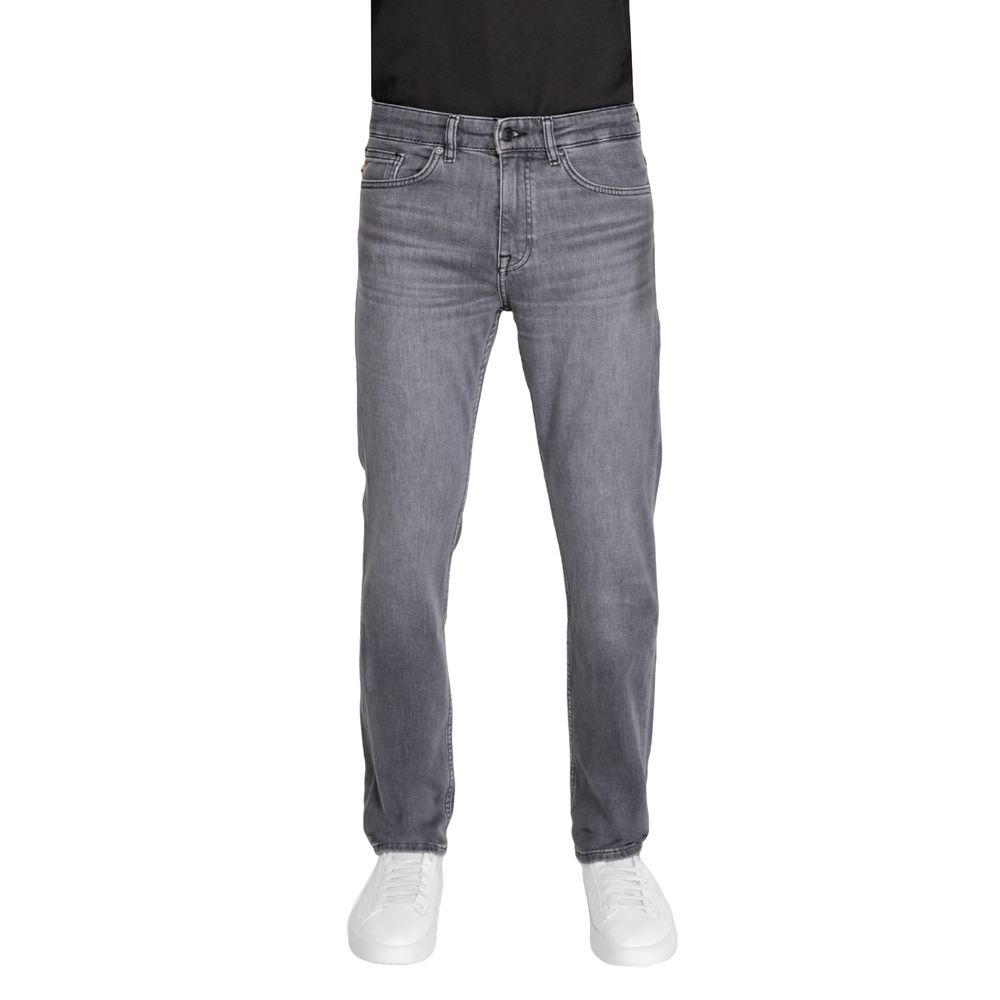 Hugo Boss Zwarte Katoenen Jeans & Broek