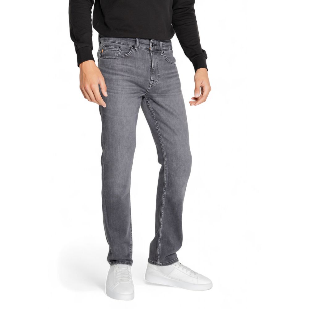 Hugo Boss Zwarte Katoenen Jeans & Broek