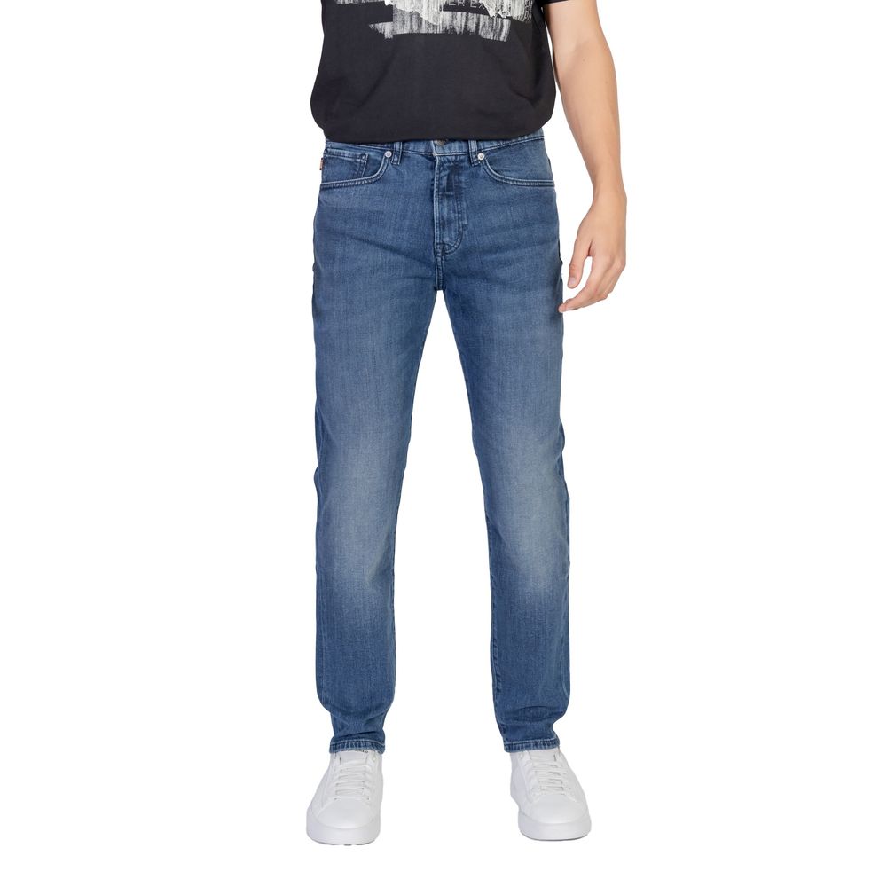 Hugo Boss Blauwe Katoenen Jeans & Broek