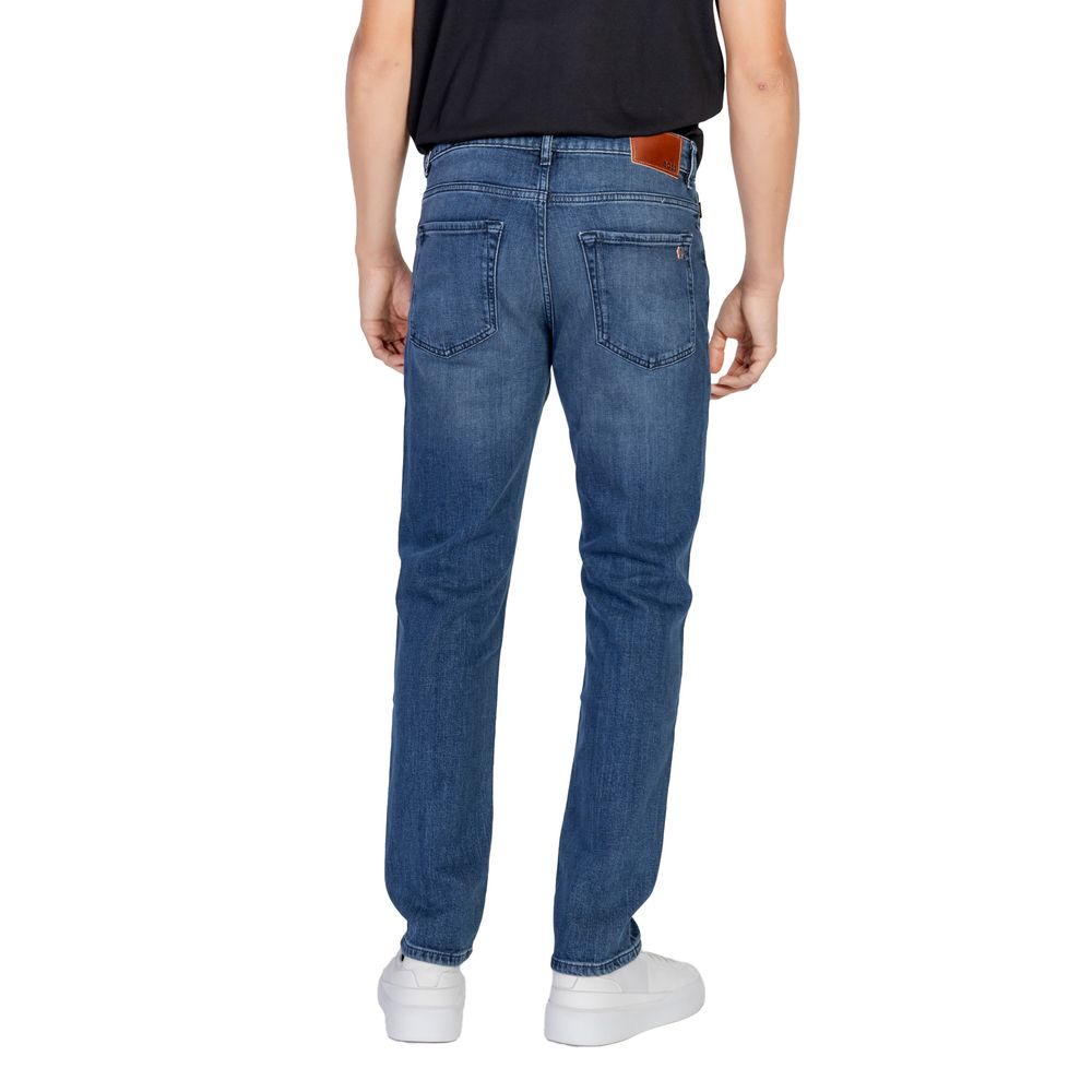 Hugo Boss Blauwe Katoenen Jeans & Broek